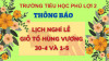 TRƯỜNG TIỂU HỌC PHÚ LỢI 2 THÔNG BÁO