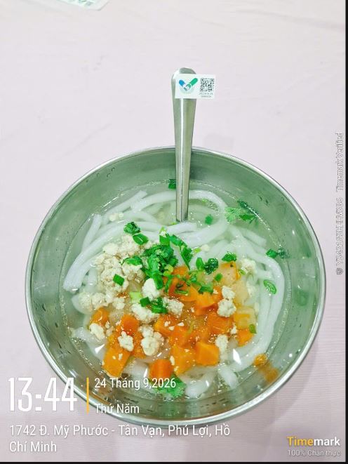 THPL2 - Suất ăn minh bạch - Bữa xế - Ngày 24 tháng 9 năm 2026