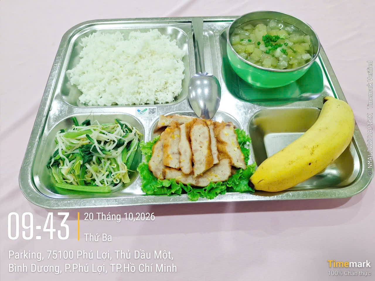 THPL2 - Bữa ăn minh bạch - Bữa trưa - Ngày 20 tháng 10 năm 2026