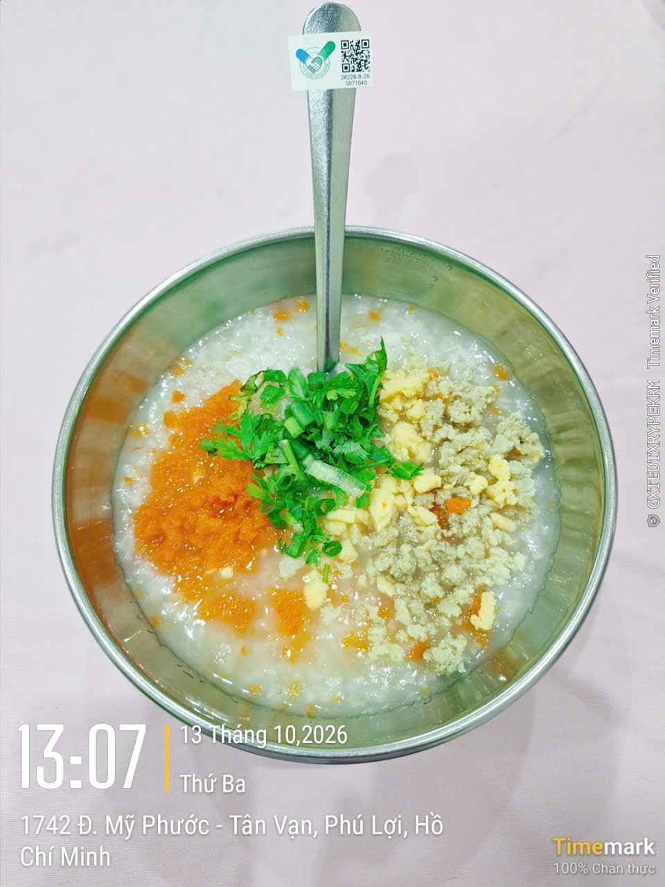 THPL2 - Suất ăn minh bạch - Bữa xế - Ngày 13 tháng 10 năm 2026